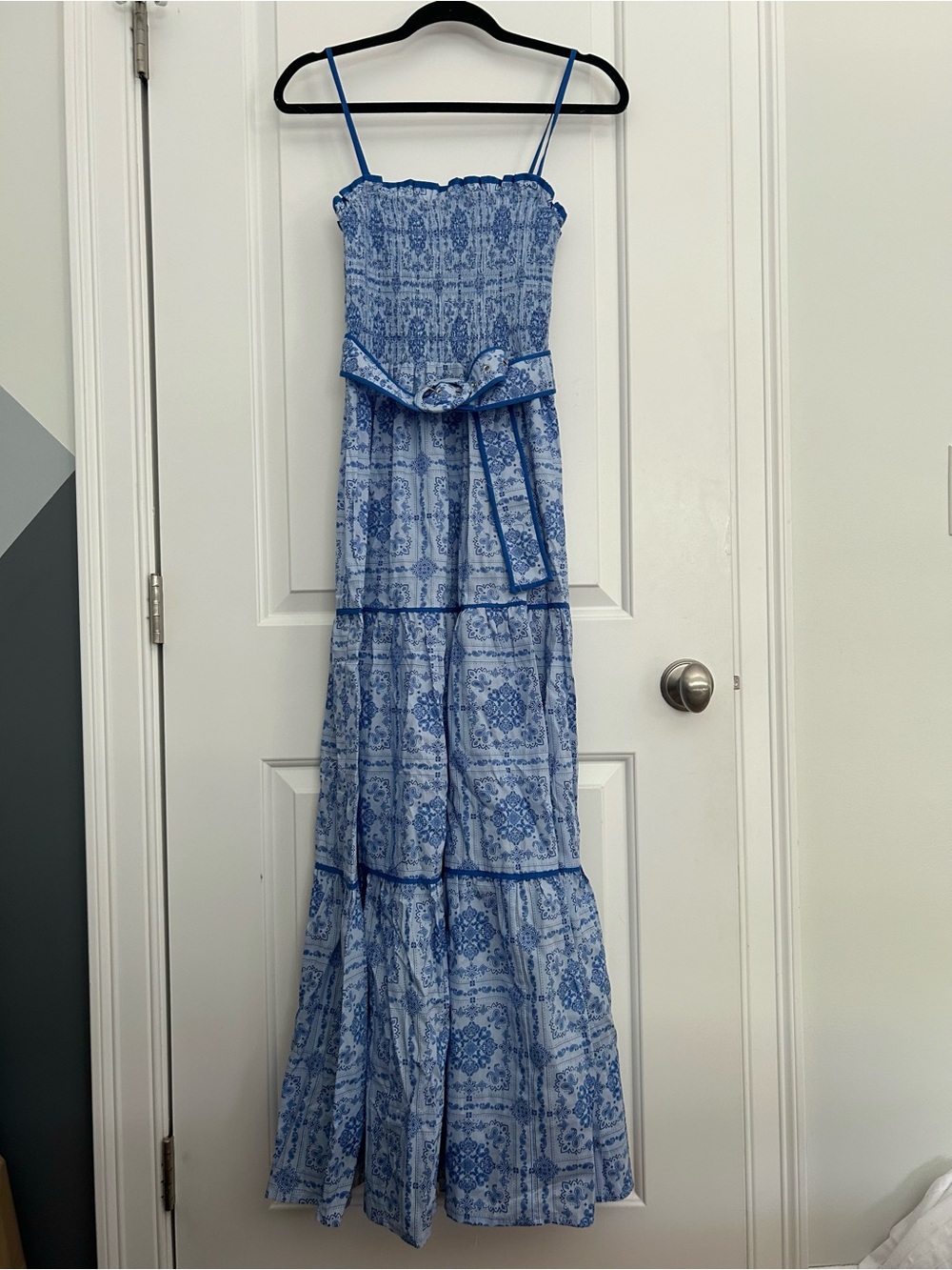 NWOT Flying Tomato Riviera Romance Paisley Tiered Maxi Dress - Picture 4 of 9